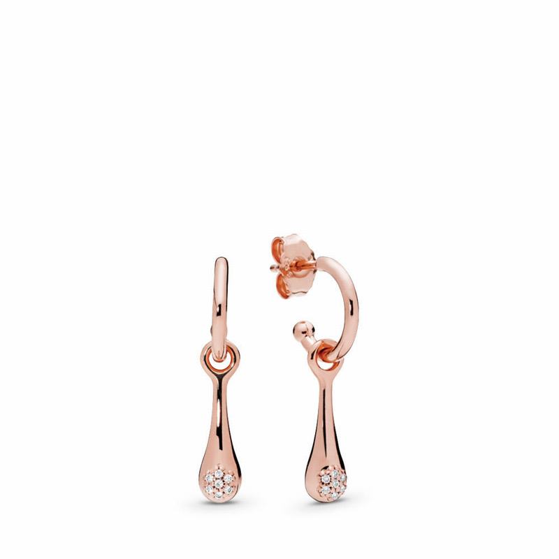 Pandora Australia Rose™ Modern LovePods™ Earrings | FNXESB629